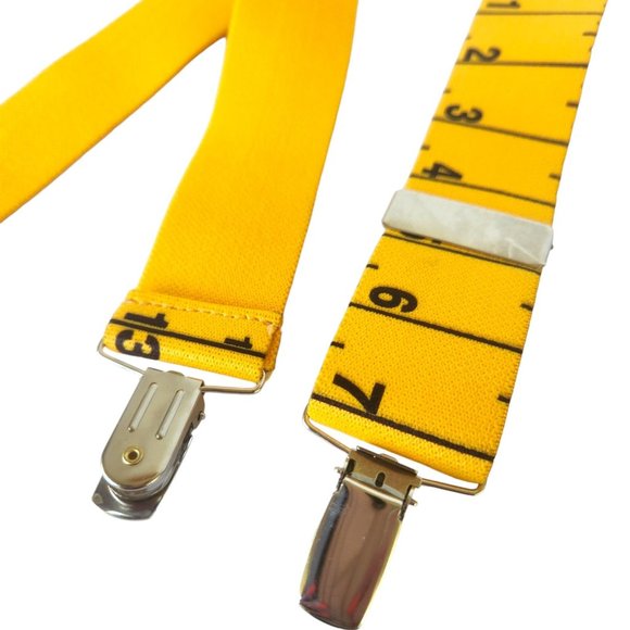 Yardstick Liar's Suspenders Bright Yellow Men's Size 36" Long x 1-1/2" Wide - Picture 4 of 6